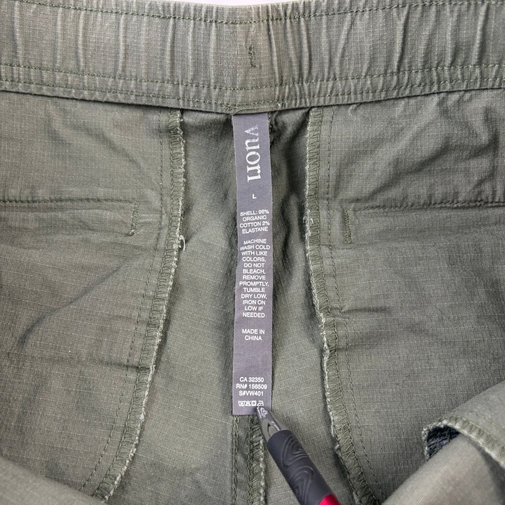 Vuori Olive Green Climber Pants with Drawstring Waist - Picture 3 of 9